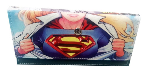Billetera Supergirl Cartera Mujer Super Girl Dc Heroes