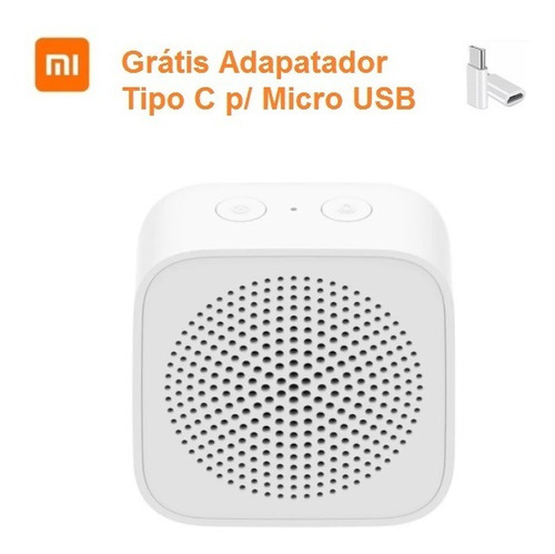 Caixinha Bluetooth Mini Xiaomi Tipo C + Adaptador Micro Usb