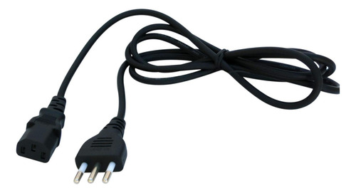 Cable De Poder Para Pc De 1,8 Mts Techbox Color Negro