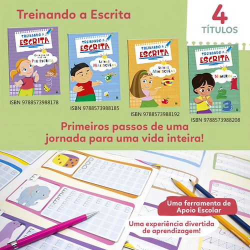 Treinando a escrita: Números (I), de © Todolivro Ltda.. Editorial Todolivro Distribuidora Ltda., capa mole em português, 2013