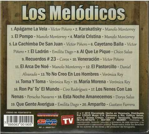 Cd - Los Melodicos / Grandes Exitos - Original Y Sellado
