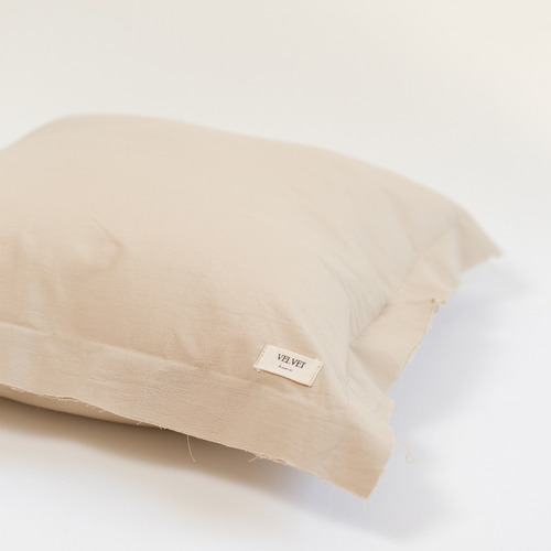 Imagen 4 de 5 de Funda De Almohadon 60x60 Decorativo Liso Gris Barcelona