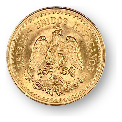 Moneda De Dos Y Medio Pesos De Oro Mexicano 1945 (Usado)