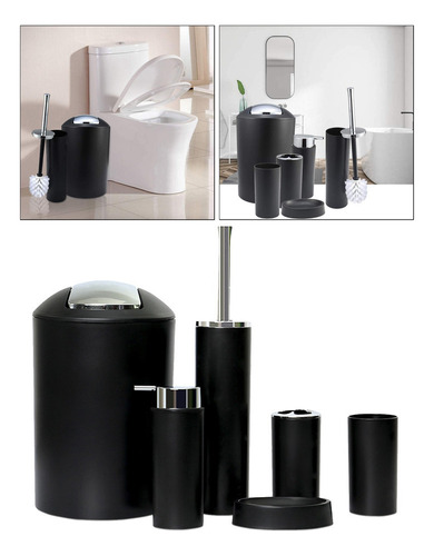 Mostrador De Inodoro Doméstico Simple Canasta Moderna Negro