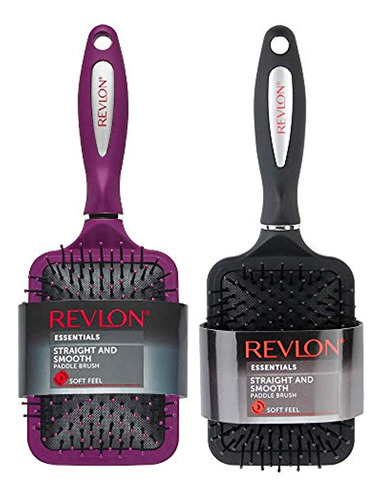 Revlon Straight - Smooth Red / Black - Juego De 2 Pinceles P
