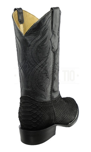 Botas Vaqueras Piel Original Piton Mate Oval Botas El Tio