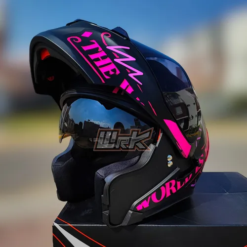 Casco Rosa Cascos Para Chicas Moto CASCO ABATIBLE HELLO KITTY EX
