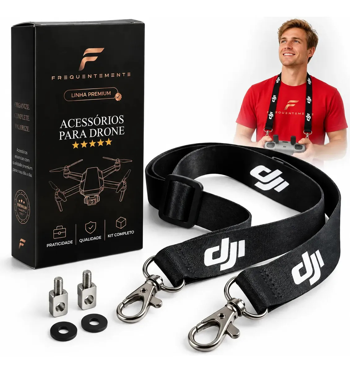 Cordão Alça Pescoço Frequentemente Controle Drone Dji Mavic Mini 3 4 Pro