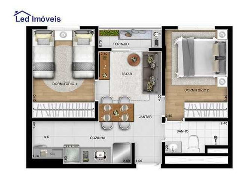 Apartamento Com 2 Dorms, Vila Osasco, Osasco - R$ 238 Mil, Cod: 470 - V470