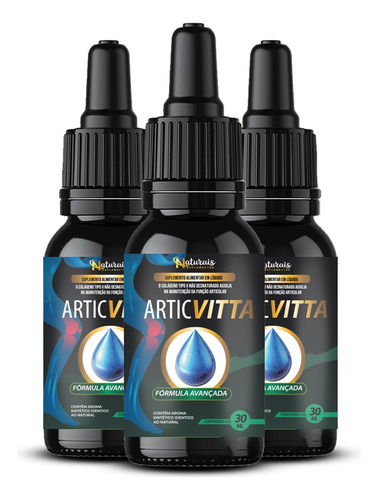 5x Artic Vitta 30ml Original - Formula Avançada - Envio Hoje Sem Sabor