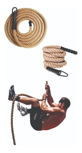 Cuerda Para Trepar Con Hebilla Crossfit 6 Metros