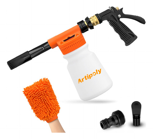 Pistola De Espuma Para Lavado De Autos Con Guante Microfibra