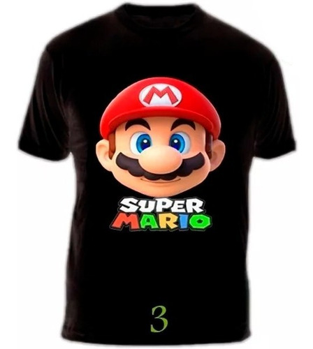 Camisetas Super Mario Bros Nintendo Algodón Exclusivas