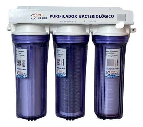 Filtro De Água Bacteriológico 3 Estágios Cor Transparente