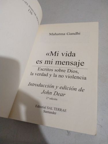 Mi Vida Es Mi Mensaje Mahatma Gandhi (Usado)