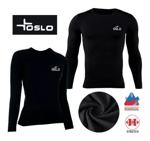 Camiseta Termica Frisada Hombre Manga Larga Oslo