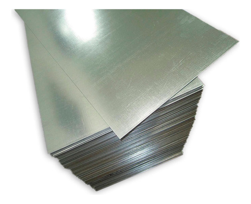 Corte Chapa Galvanizada Lisa 610x610mm 0,7mm Zingueria 