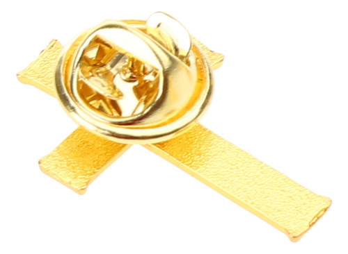 Broche Con Forma De Cruz De Metal Con Insignia De Metal, Ele