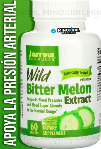 Jarrow Formulas Extracto De Melón Amargo Silvestre 60 Tabs Sabor Sin Sabor