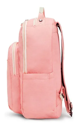 Mochila escolar Kipling Seoul Go color rosa candy diseño liso 27L