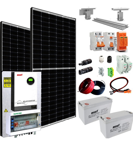 Must Kit Solar Completo 22.500w/dia Hibrido Mppt Mh11-5