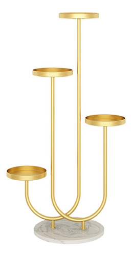 Estante De Del Soporte De La Planta Del Metal De 4 Estilo C