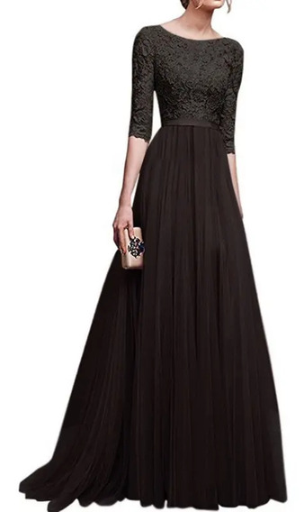 Vestidos Negros Manga Larga | MercadoLibre 📦