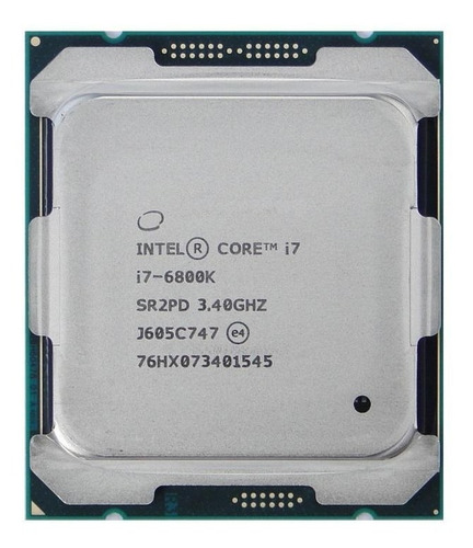 Processador Gamer Intel Core I7-6800k Cm8067102056201 De 6 N