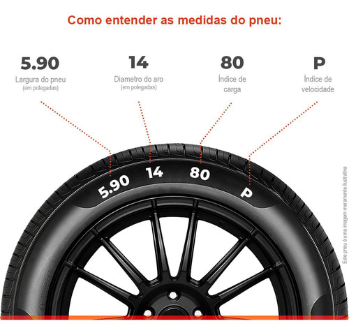 Kit 2 Pneu Aro 14 5.90-14 Technic 80p Tt T-700