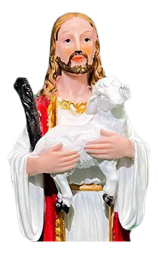Figura De Jesús Sosteniendo Un Cordero De 20 Cm, Colección