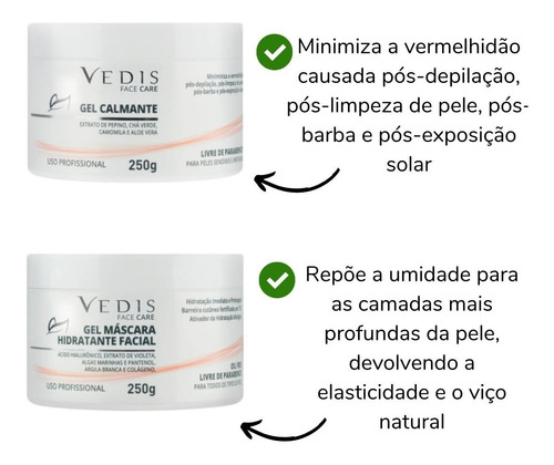 Imagem 5 de 9 de Kit Limpeza De Pele Completo Profissional Vedis Brinde