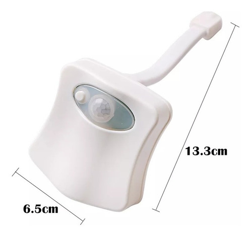 Luz Led Para Inodoro Wc Baño Con Sensor Movimiento 8 Colores