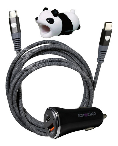 Cargador Para Auto Amazing De 18 W + Cable Típo - C