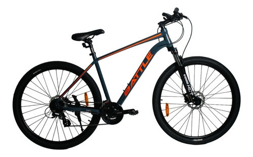 Bicicleta R29 Full Shimano 24v Altus F Hidraulico Gris/naranja 18  