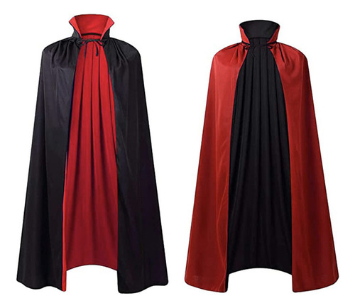 Capa Anime Vampire Cloak Para Niños Con Cuello Alto, Color N