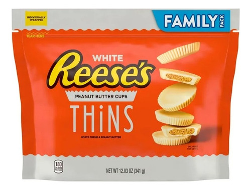 Reese's Thins White Creme Chocolates Americanos 341gr