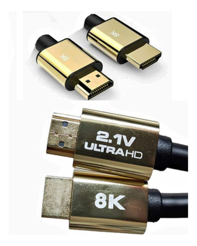 Cable Hdmi 8k 2.1v Ultra Hd 1.5 Metros 4320p 48gb Hdr Pvc