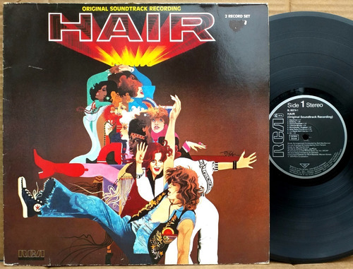 Banda De Sonido - Hair - Lp Doble Vinilo Aleman Año 1979