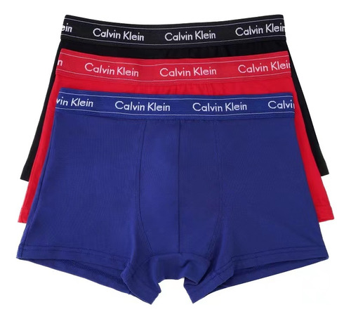 Pack De 3 Boxers Calvin Klein Trunk Origina Multicolor Caja