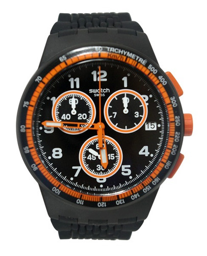 Reloj Swatch Para Hombre Susb408 Naranja/negro Cronógrafo