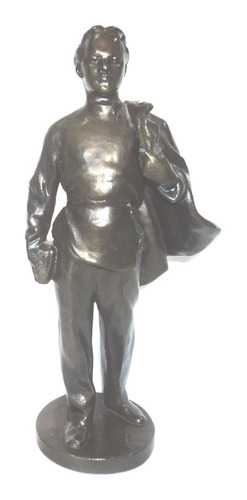 Escultura Bronce Joven Lenin Comunismo Rusia Sovietico G200