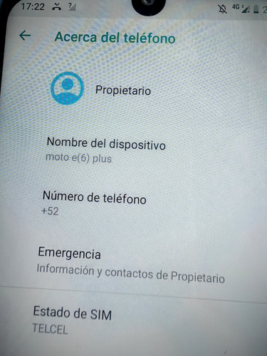 Moto E6 Plus 32 Gb Grafito 2 Gb Ram (Usado)