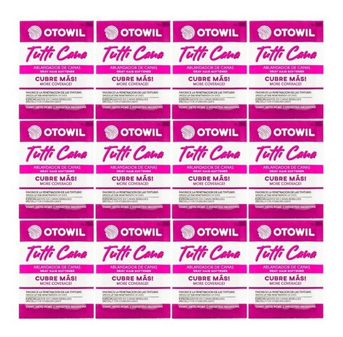 Otowil Tutti Cana Ablandador Canas Tintura Color X12 Sobres