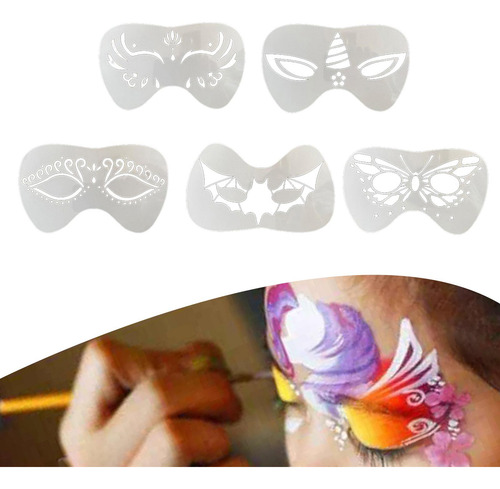 4 Plantillas De Pintura Facial Irregular Mariposa Mariposa