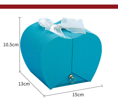 Anillo Collar Caja De Regalo Flores Conservadas De Manzana