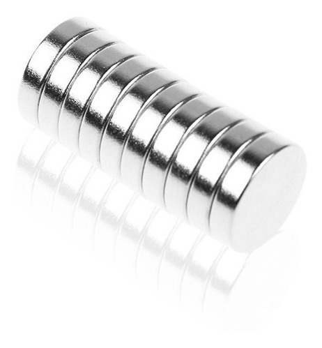 Imagen 2 de 5 de 10 Imanes De Neodimio 9x1 Mm Ultrapotentes