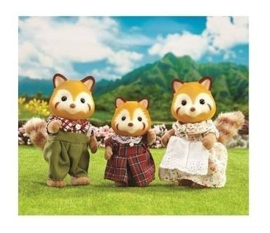 Calico Critters Familia Red Panda Pandas Rojos Ternurin Oso
