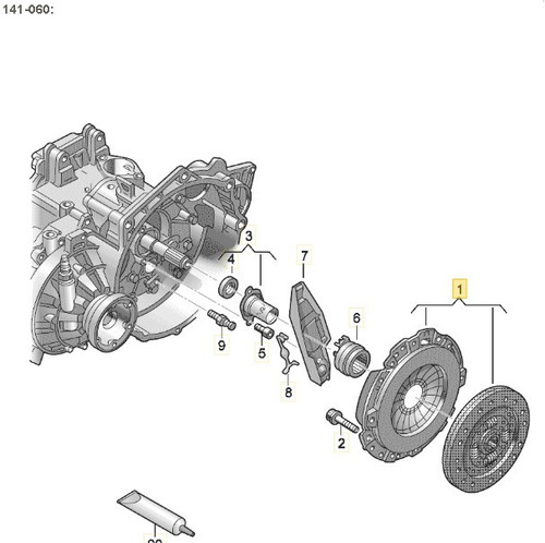 Jgo Clutch Jetta A4 Clasico 2.0 C/cremallera Luck Original