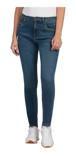 Pantalón Jeans Skinny Cintura Alta Lee Mujer 34v