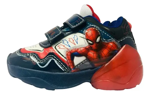 Tenis del hombre araña con luces new arrivals